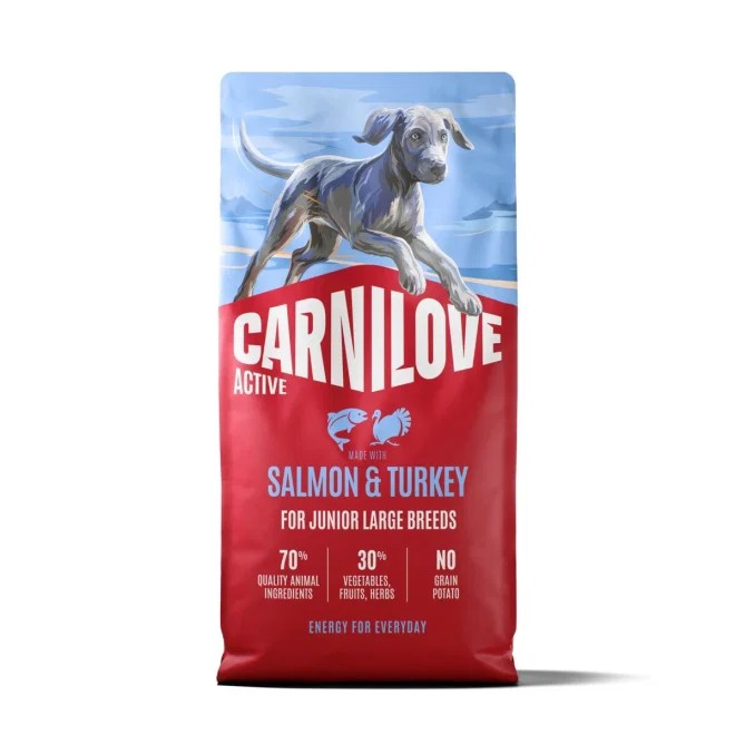Carnilove Active Junior kuivtoit koerale, lõhe/kalkun, 12 kg - Tootepilt