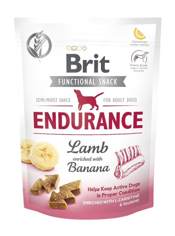 Brit Care Endurance funkciniai skanėstai šunims su ėriena, 150g