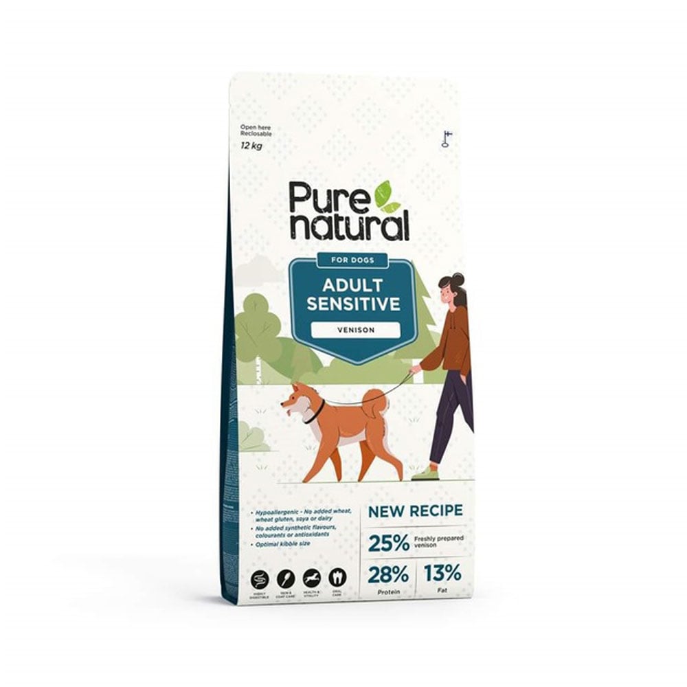 Purenatural maistas šunims su elniena, 12 kg -  1