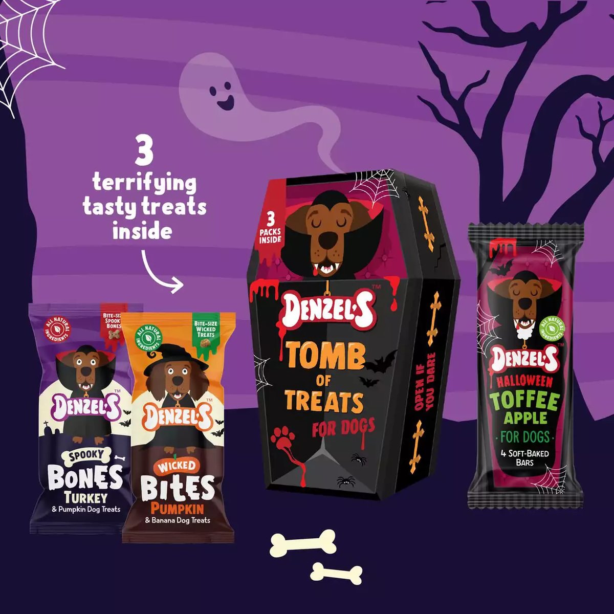 Denzel’s Halloween Tomb of Treats kinkekarp koerale - Tootepilt 1