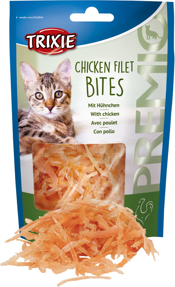 Trixie „Premio“ vištienos juostelės katėms, 50g - 