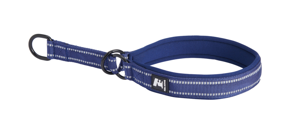 Feel Active Slip paminkštintas antkaklis, mėlynas, 30–40 cm