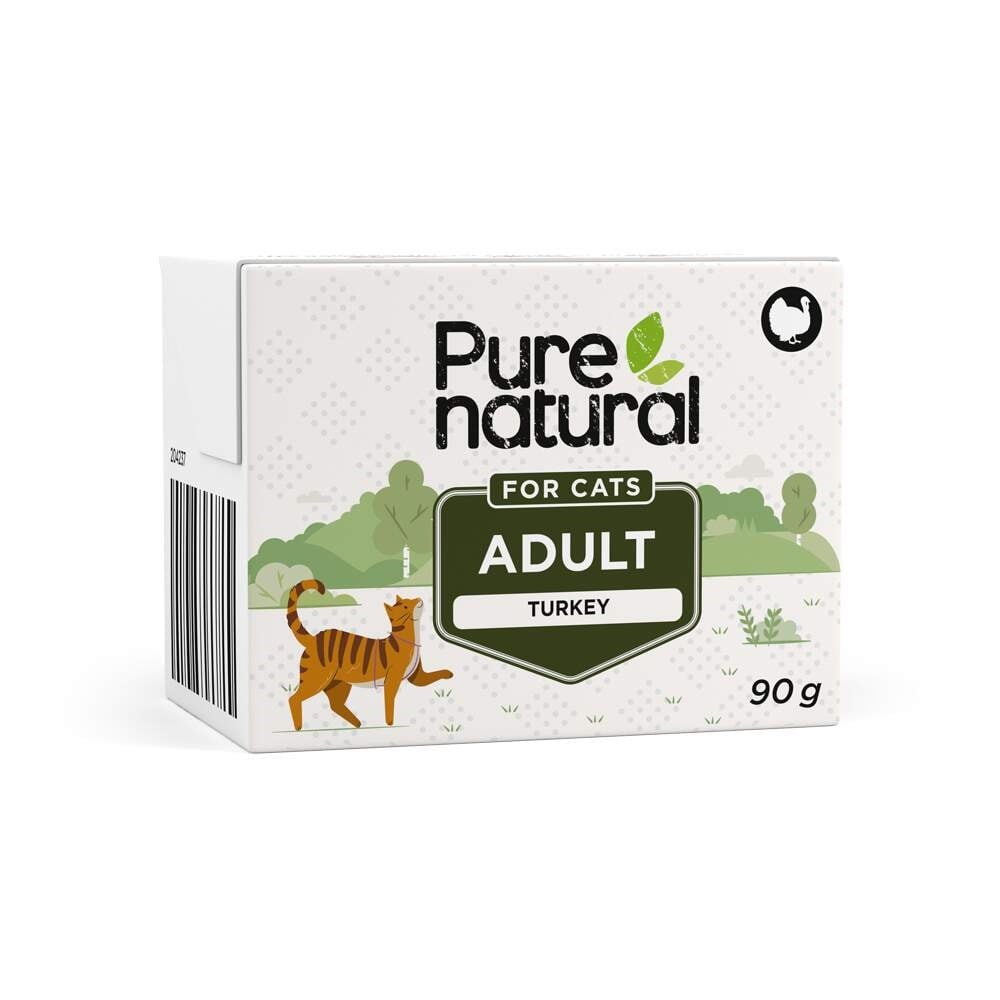 Purenatural konservai katėms su kalakutiena, 90 g - 