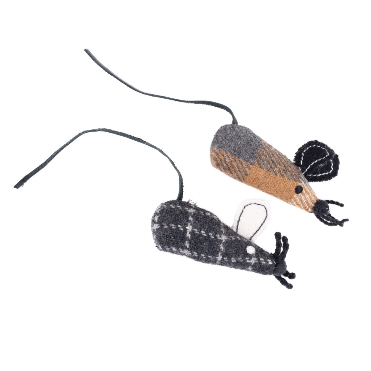 Gaia vilnoniai peliukai katėms, 2 vnt., 8 × 3 × 2 cm - 