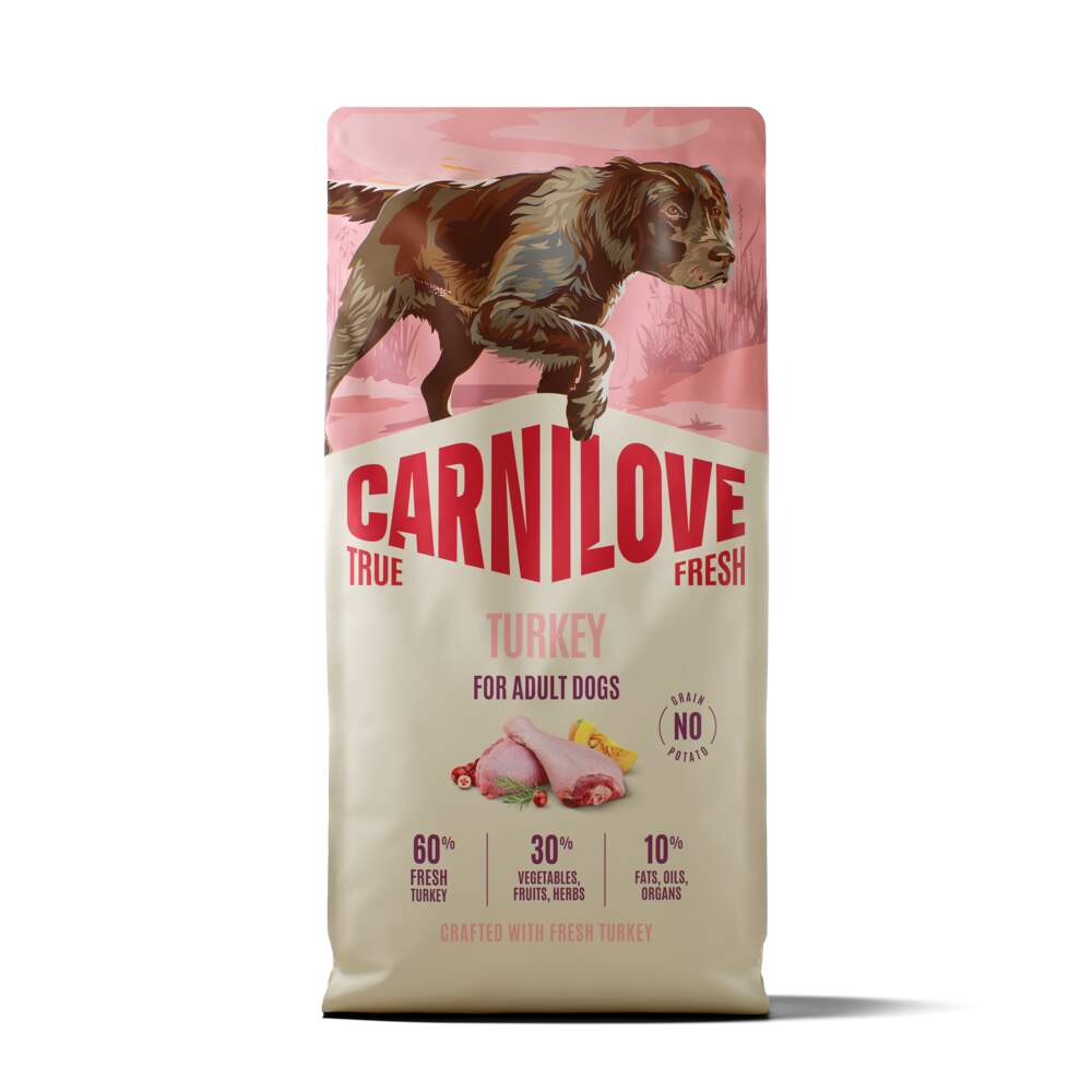 CARNILOVE True Fresh sausā barība suņiem, tītars, 12kg - Produkta attēls