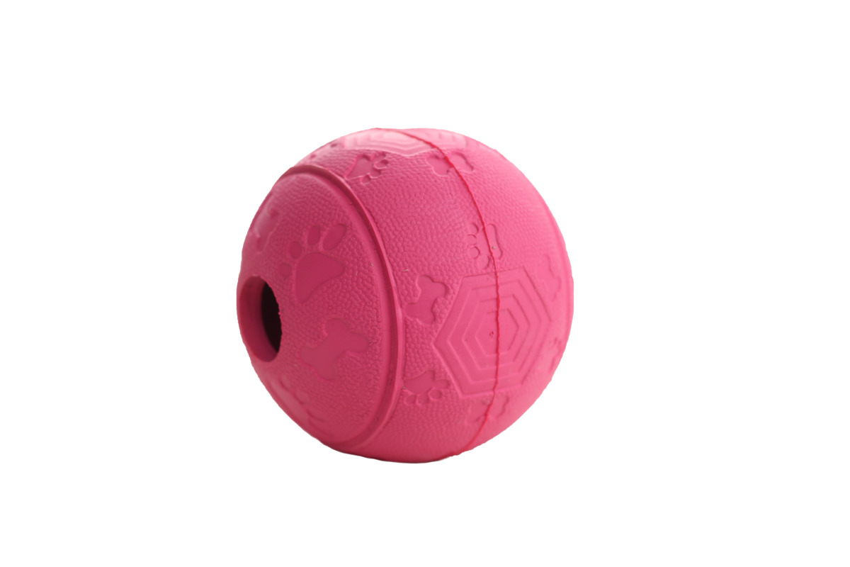 Little & Bigger koera mänguasi, Spin-a-Treat pall, 8 cm, roosa - Tootepilt