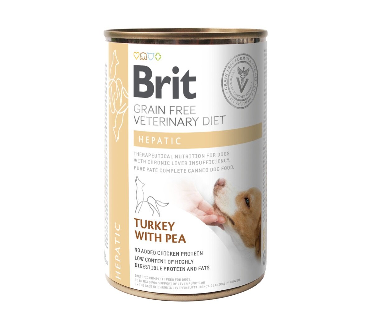 Brit GF Hepatic erisööt, konserv koerale, 400 g - Tootepilt