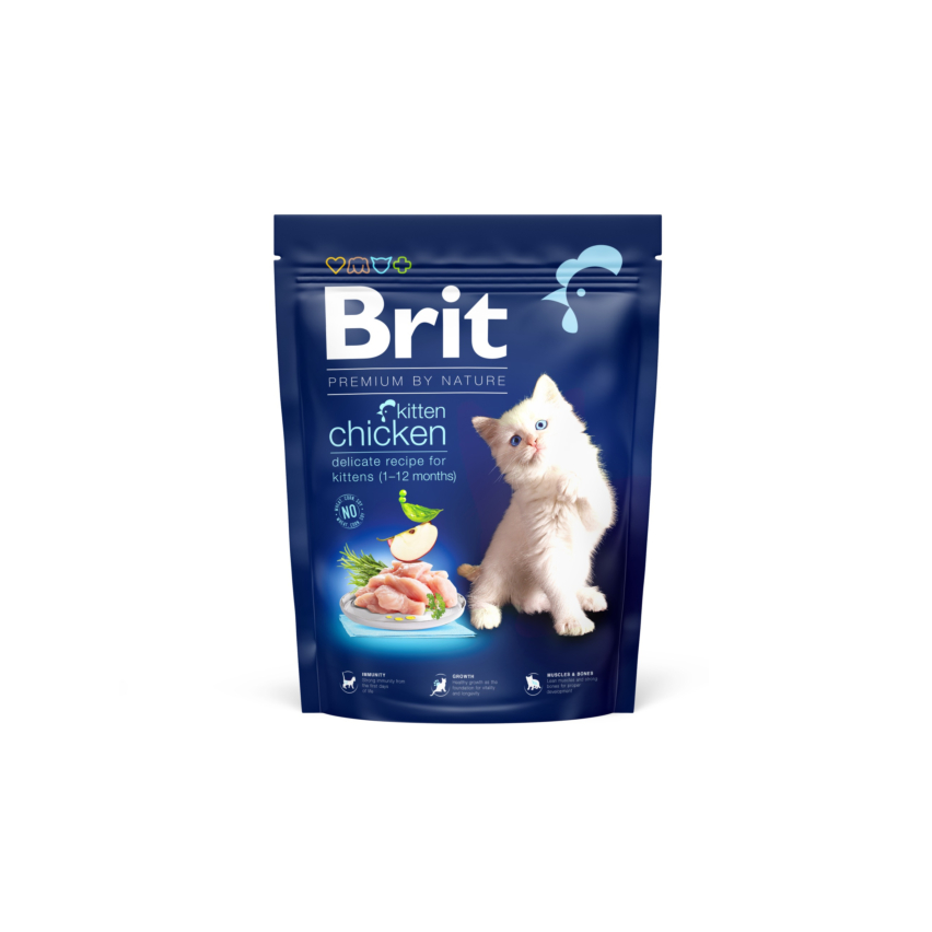 Brit Premium sausā barība kaķēniem, vista, 300g - Produkta attēls