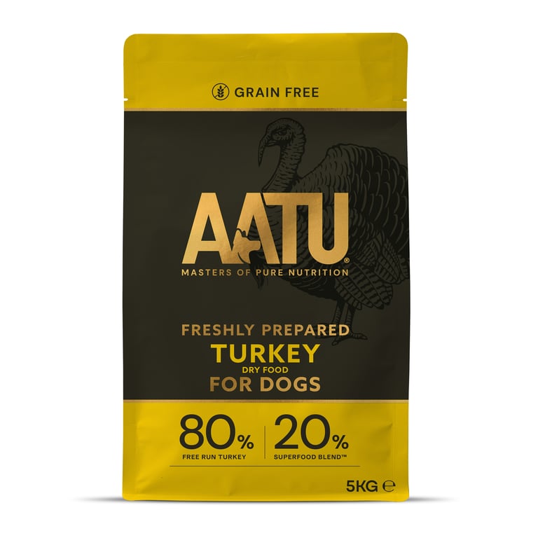 AATU sausā  barība suņiem, tītars, 5 kg