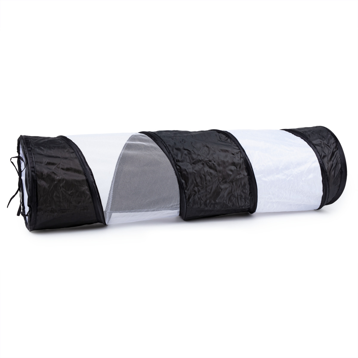 Little & Bigger tunelis katėms, juoda/ balta, 90 cm - 