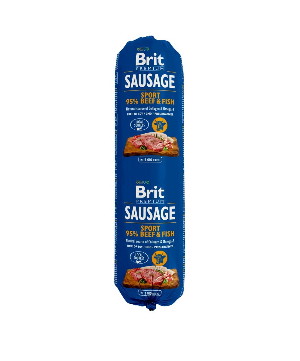 BRIT Premium Sport desa suņiem, liellops, zivis, 800g - Produkta attēls