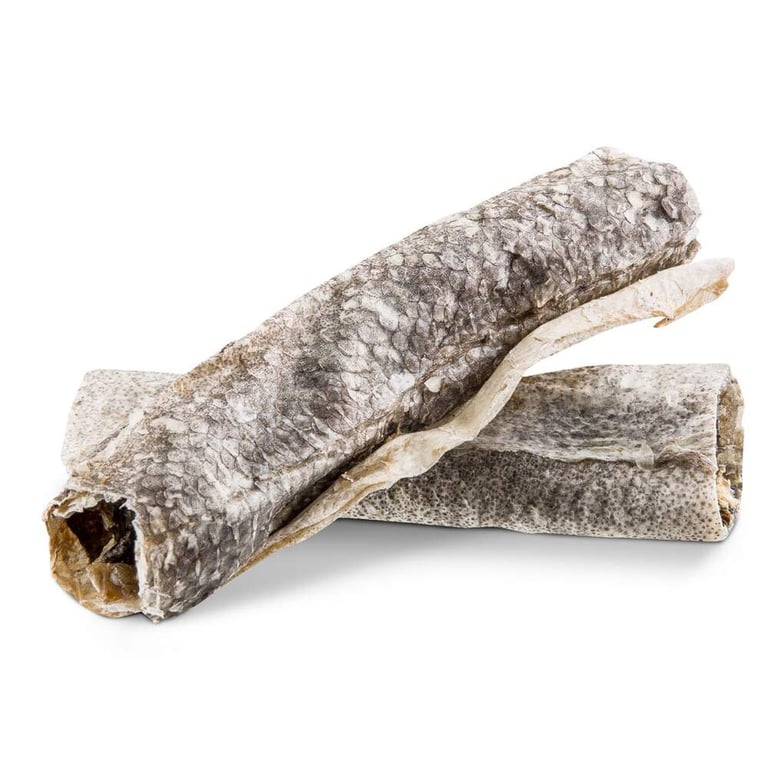 Boxby Fish Rolls skanėstai šunims, 100% džiovinta menkės oda, 60g -  3