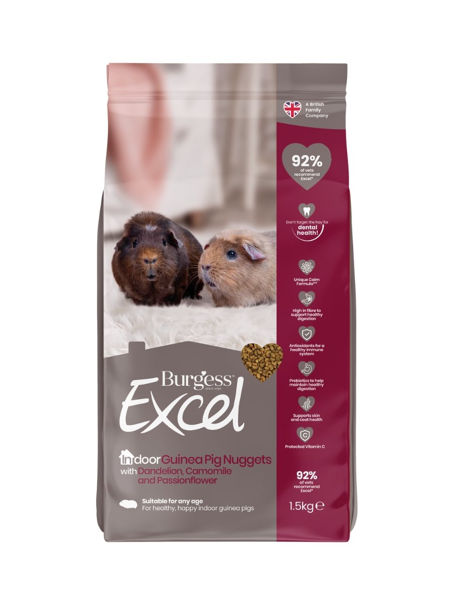 Burgess Excel Indoor maistas jūrų kiaulytėms, 1,5 kg - 