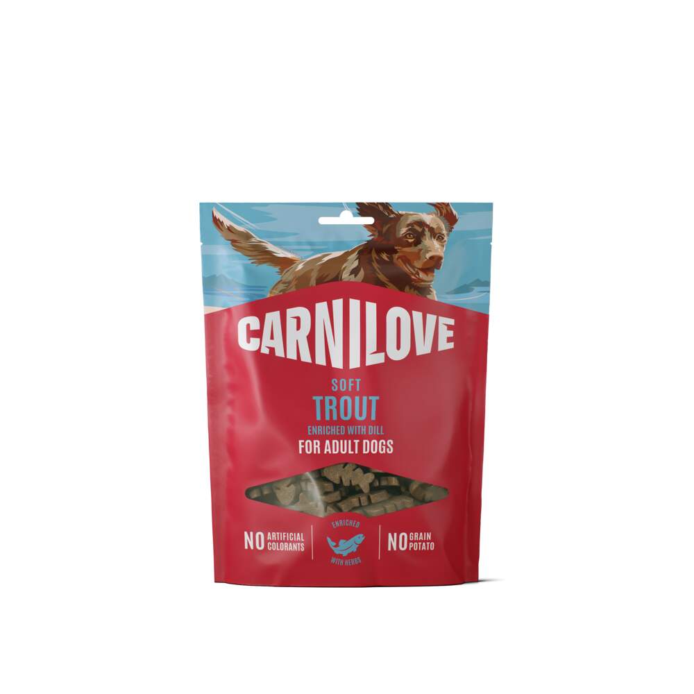 Carnilove Soft kārumi suņiem, forele/dilles, 200 g - Produkta attēls