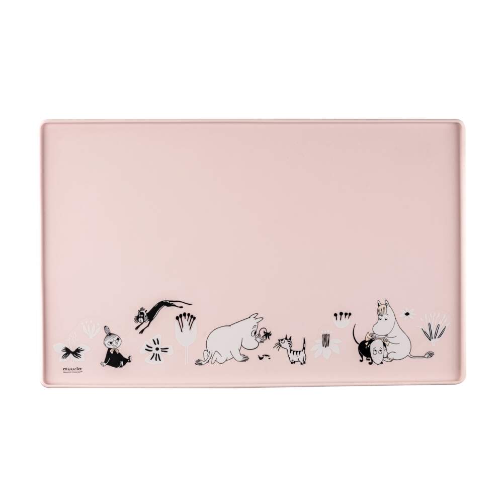Moomin for Pets bļodu paliktnis mājdzīvniekiem, rozā, 48 × 30 cm - Produkta attēls