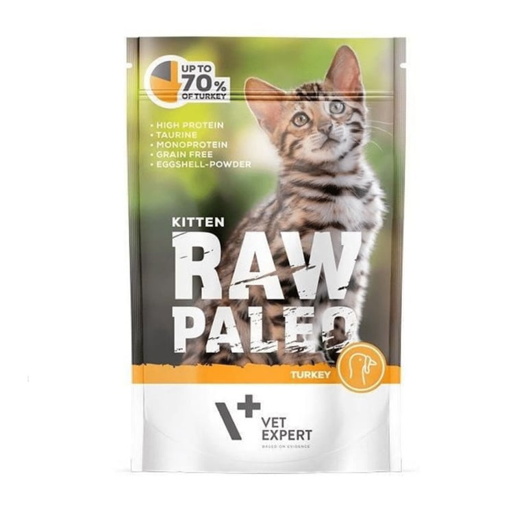 Raw Paleo einekotike kassipojale kalkuniga, 100 g - Tootepilt 2