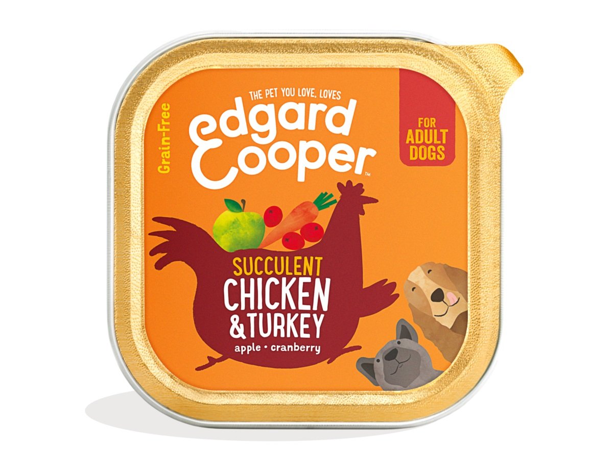 EDGARD COOPER mitrā barība suņiem, vista/tītars, 300g - Produkta attēls