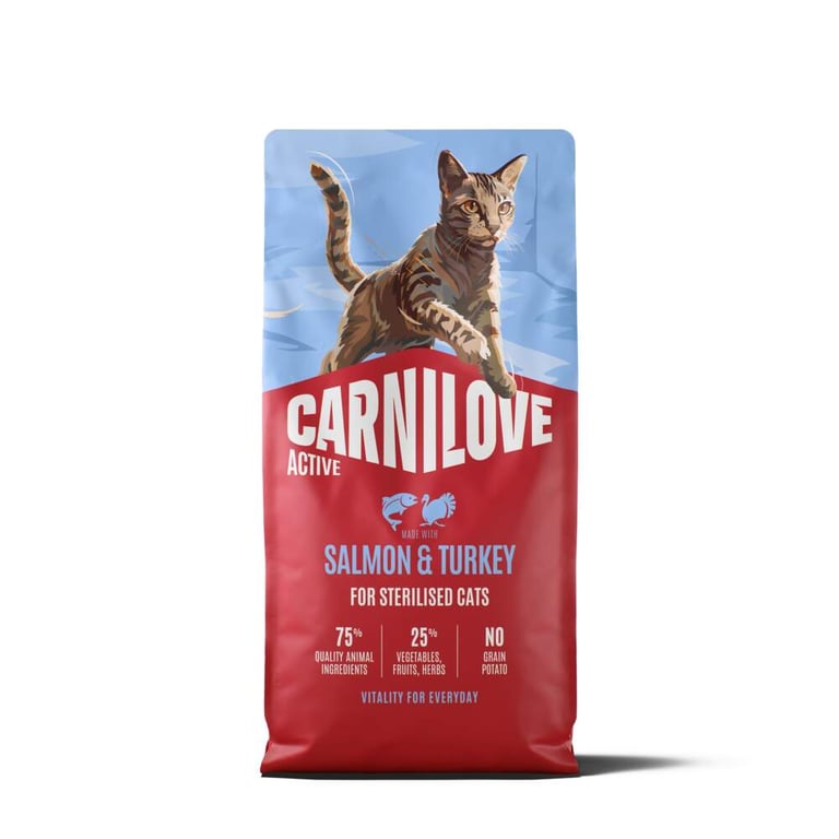 Carnilove Active kuivtoit kassile, lõhe/kalkun, 6 kg