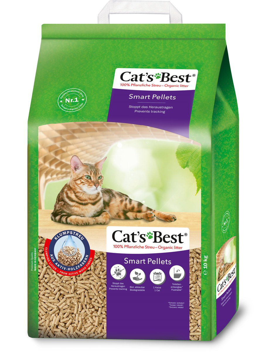Cat's Best Smart Pellets kraikas katėms, 20 L -  1