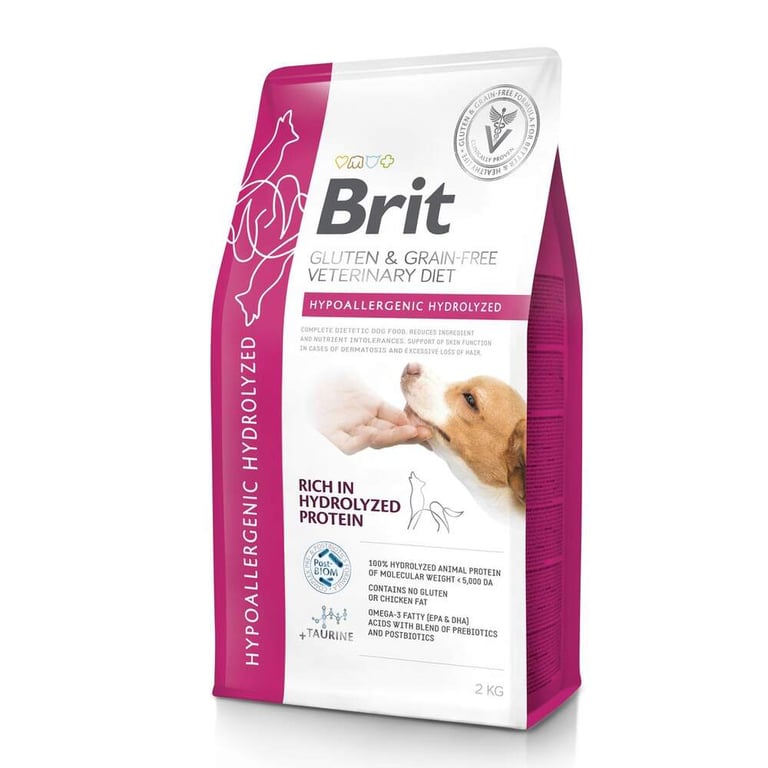 Brit VD GF Hypoallergenic Hydrolyzed barība suņiem, 2 kg