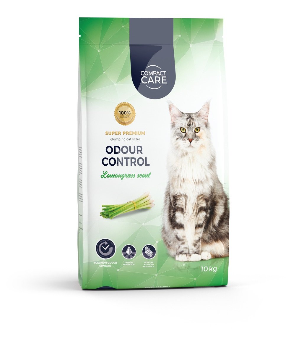 COMPACT CARE Odour Control pakaiši kaķiem, 10kg, citronzāle - Produkta attēls