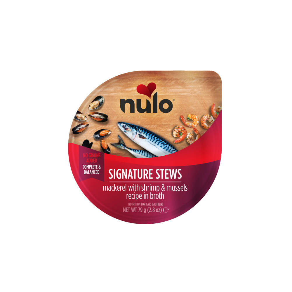 Nulo SS mitrā barība kaķiem, makreles/garneles/gliemenes, 79g - Produkta attēls