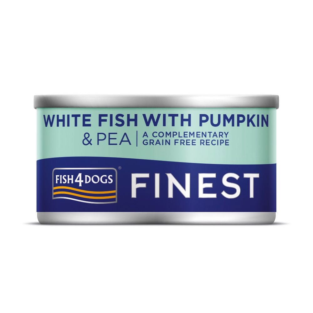 Fish4Dogs Finest konservai šunims su baltąja žuvimi ir daržovėmis, 85g -  1
