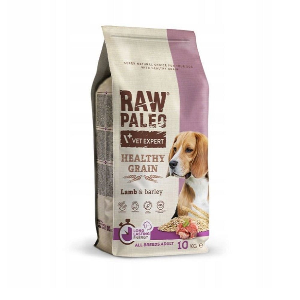 Raw Paleo Healthy Grain Adult sausas maistas šunims su ėriena, 10 kg -  1