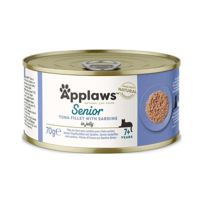 Applaws Senior kassikonserv, tuunikala/sardiin, 70 g - Tootepilt 2
