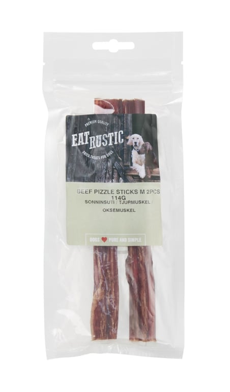 Eat Rustic natūralus skanėstas šunims – jautienos lazdelės, M, 2vnt