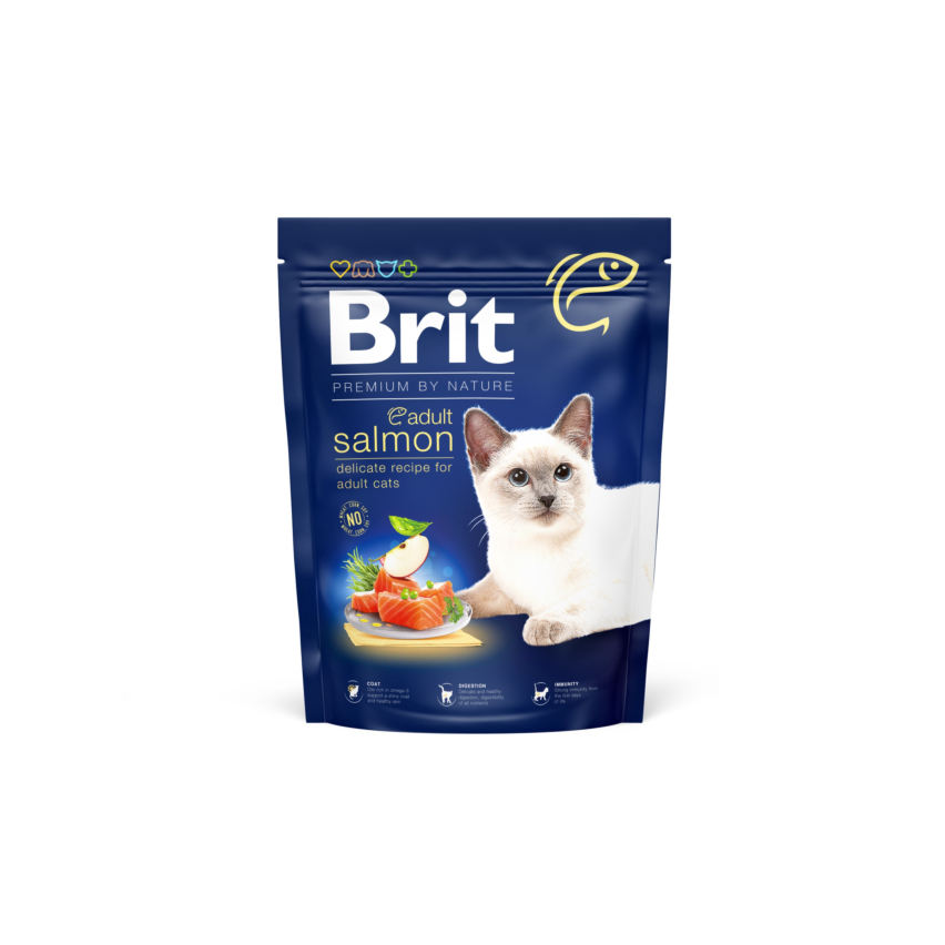 BRIT Premium sausā barība kaķiem, lasis, 300g - Produkta attēls