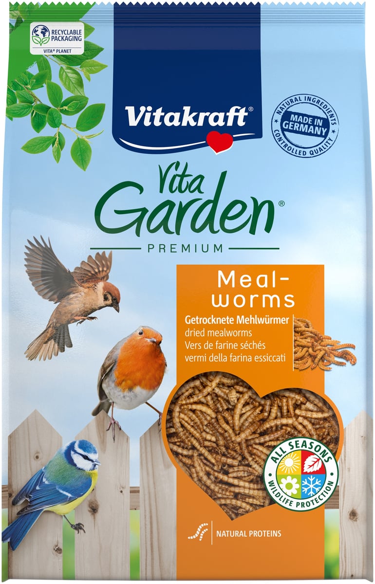 Vitakraft Vita Garden džiovinti miltiniai kirminai, 200 g - 