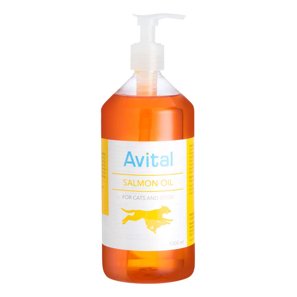 Avital 100 % norvegiškas lašišų aliejus šunims ir katėms, 1000ml - 