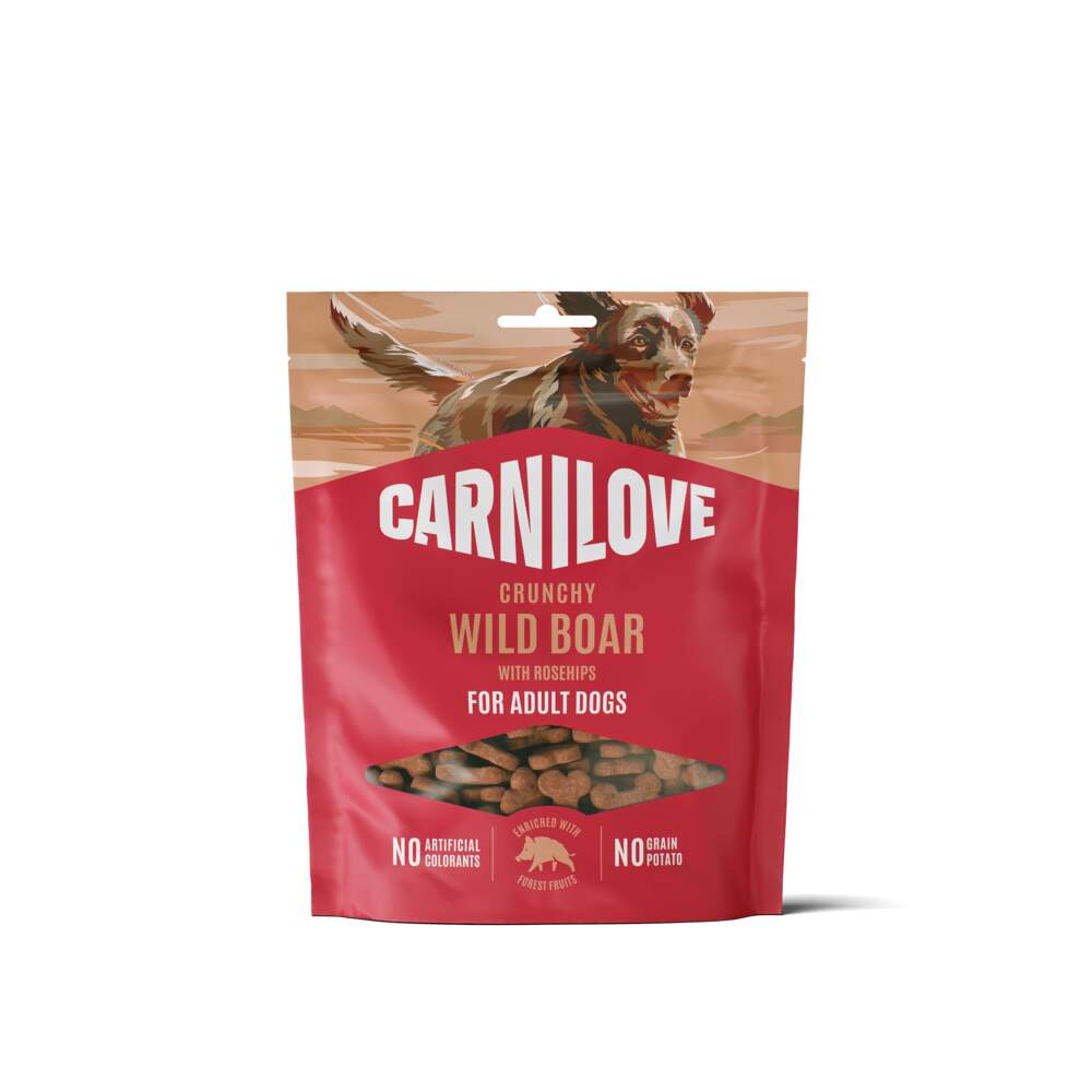 Carnilove Crunchy kārumi suņiem, mežacūka/mežrozītes, 200 g - Produkta attēls
