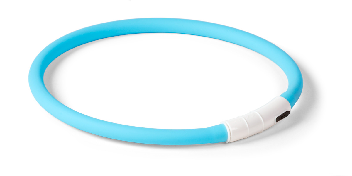 Little & Bigger LED antkaklis šunims, iki 70 cm, mėlyna - 