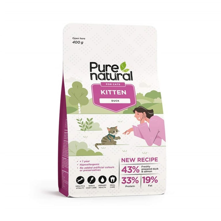 Purenatural kassipoja kuivtoit, part, 400 g - Tootepilt 2