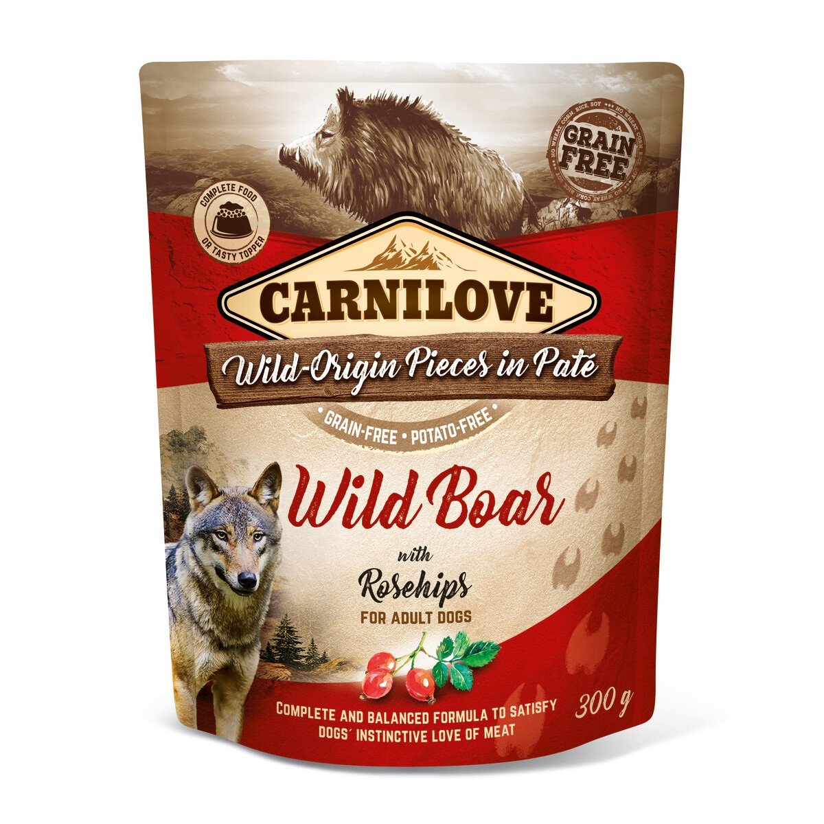 Carnilove Pate koerakonserv, metssiga/kibuvits, 300 g - Tootepilt