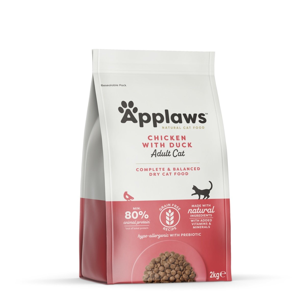 Applaws sausas maistas katėms su vištiena ir antiena, 2 kg - 