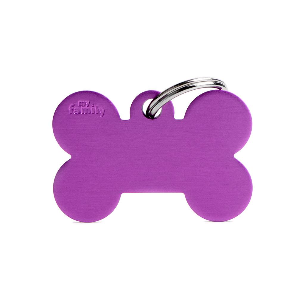 My Family Charm graviruojamas pakabukas - didelis violetinis kaulas -  1