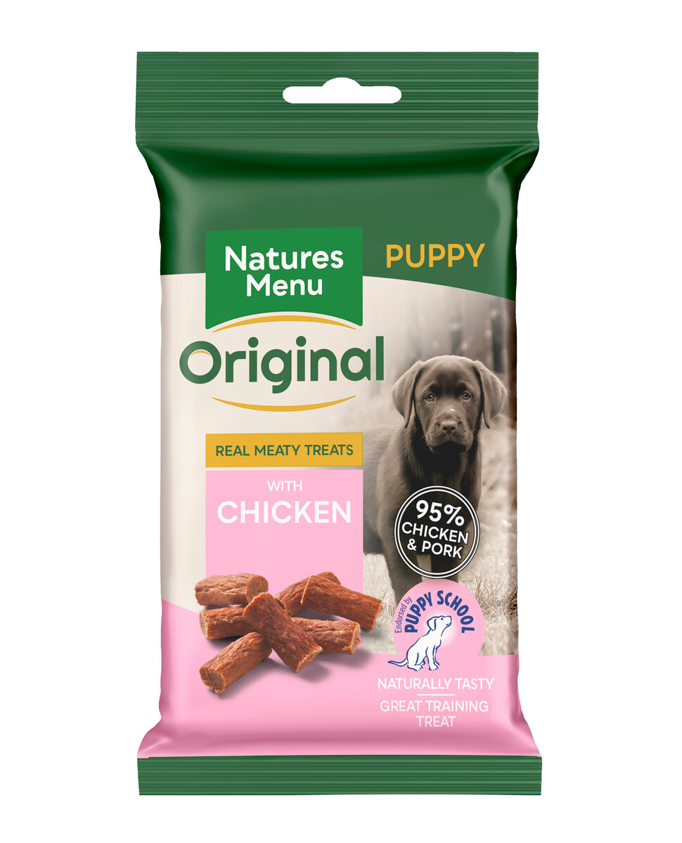 Natures Menu skanėstai šuniukams, su vištiena ir kiauliena, 60g - 