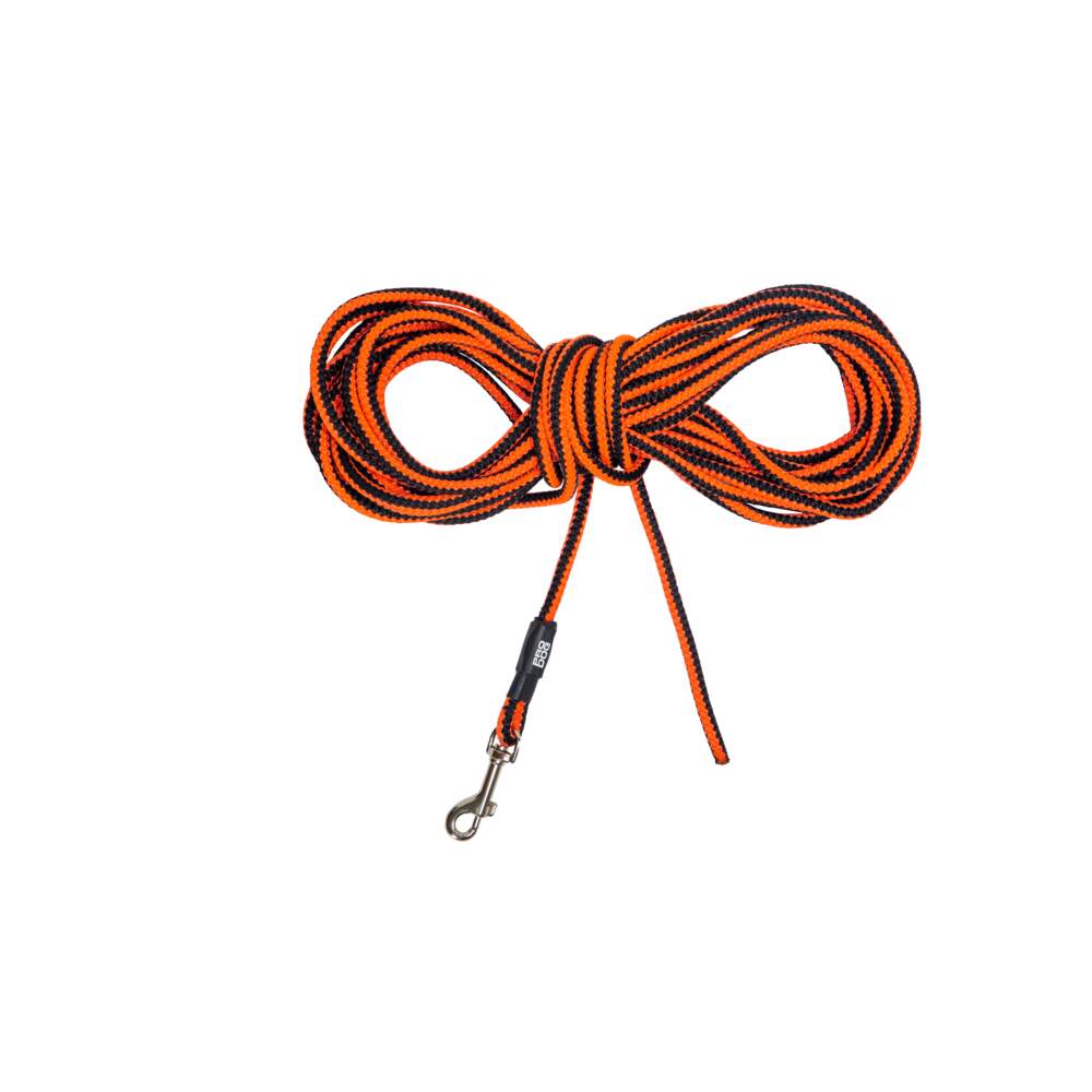 Pro Dog Rope Training jäljerihm, 8 mm x 10 m, must/oranž - Tootepilt