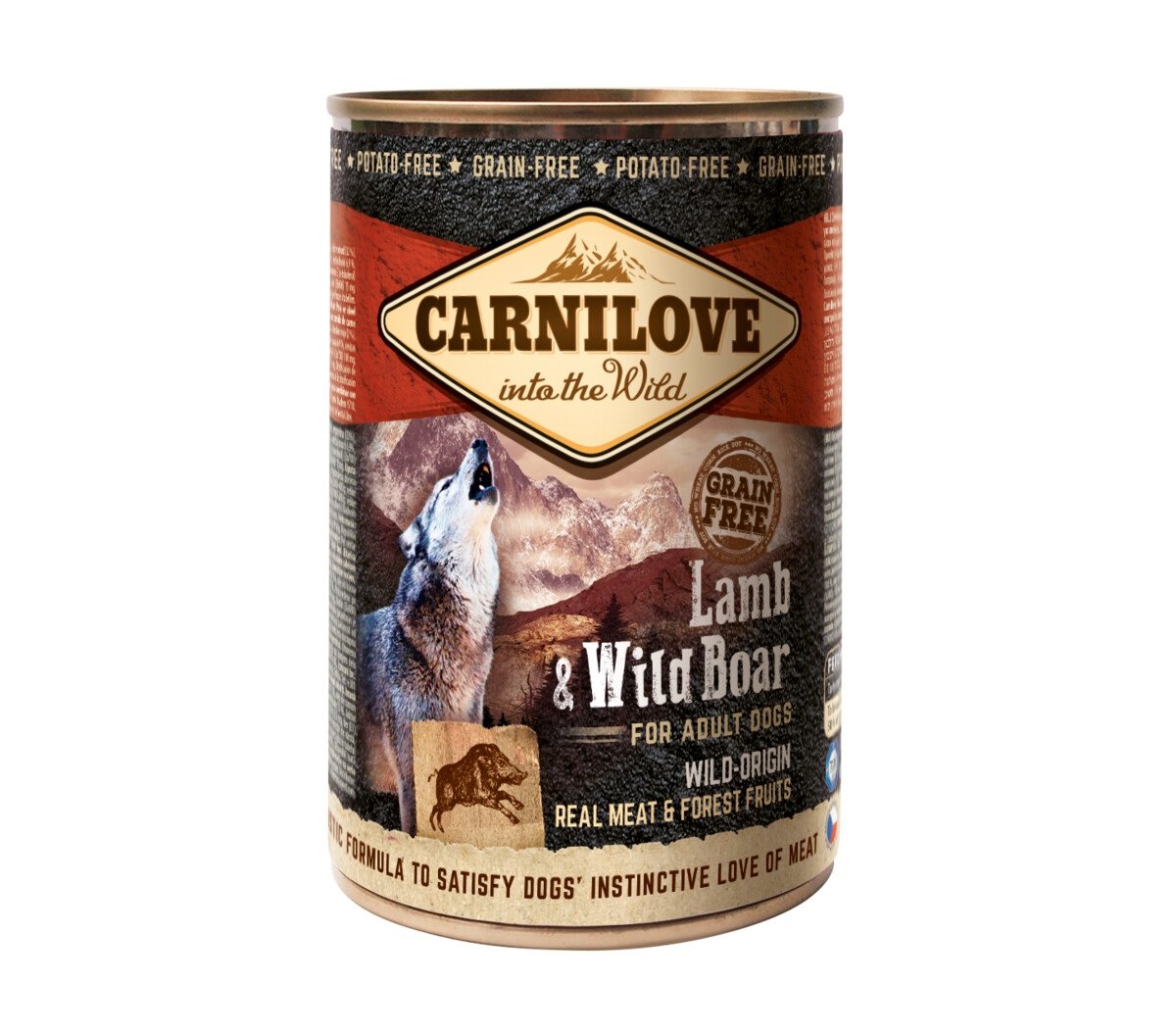 Carnilove konservuotas maistas šunims, su ėriena ir šerniena, 400g - 