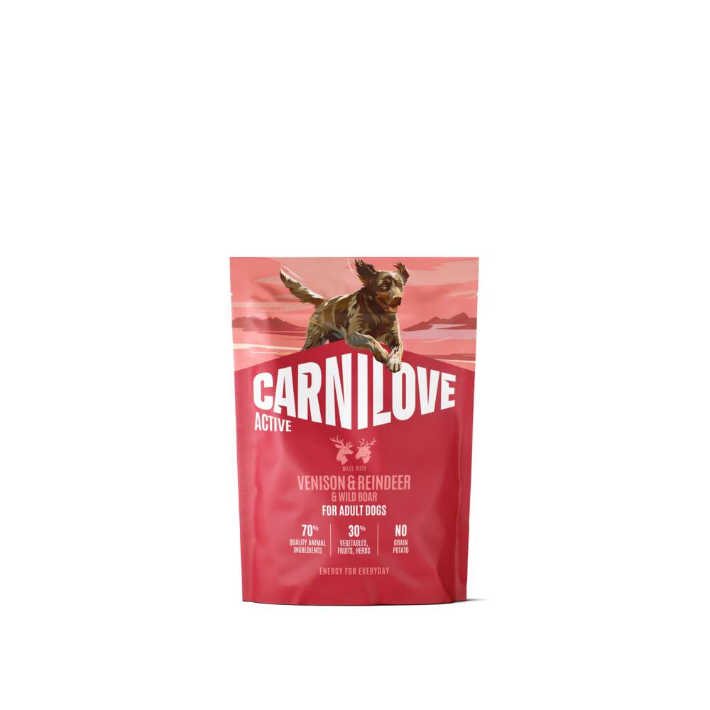 Carnilove Active kuivtoit koerale, hirv/põhjapõder/metssiga, 1,5 kg - Tootepilt