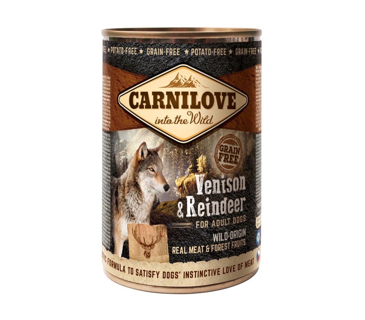 Carnilove konservai šunims su elniena ir šiaurės elniu, 400g - 