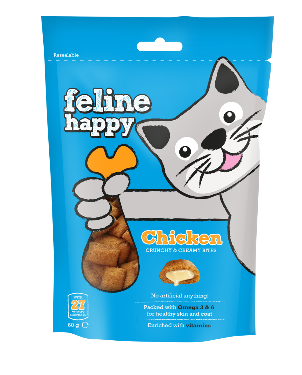 Feline Happy kārumi kaķiem, vista, 60g - Produkta attēls