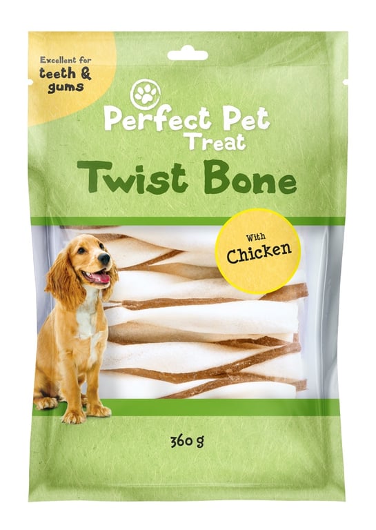 Perfect Pet Twist Bone skanėstas šunims, su vištiena, 360g