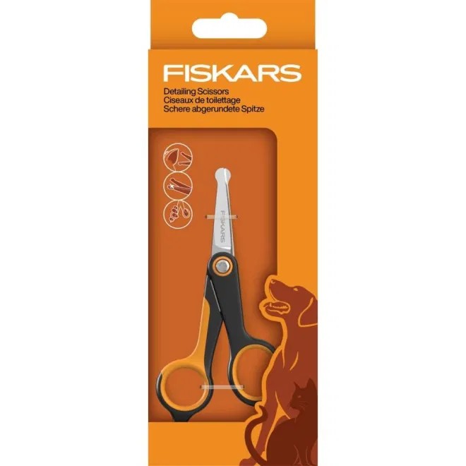 Fiskars šķēres ar noapaļotiem galiem suņiem - Produkta attēls 3