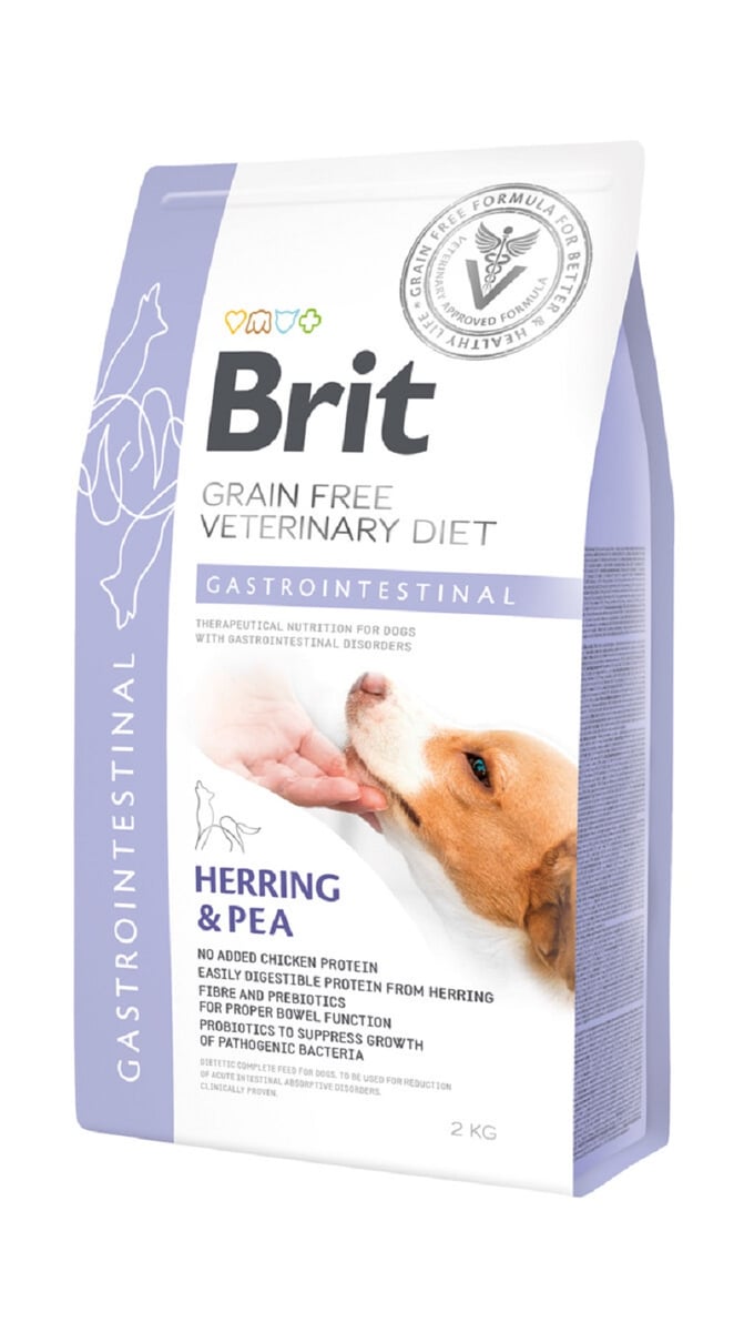 BRIT GF VD Gastrointestinal sausā barība suņiem, siļķe/zirņi, 2kg - Produkta attēls