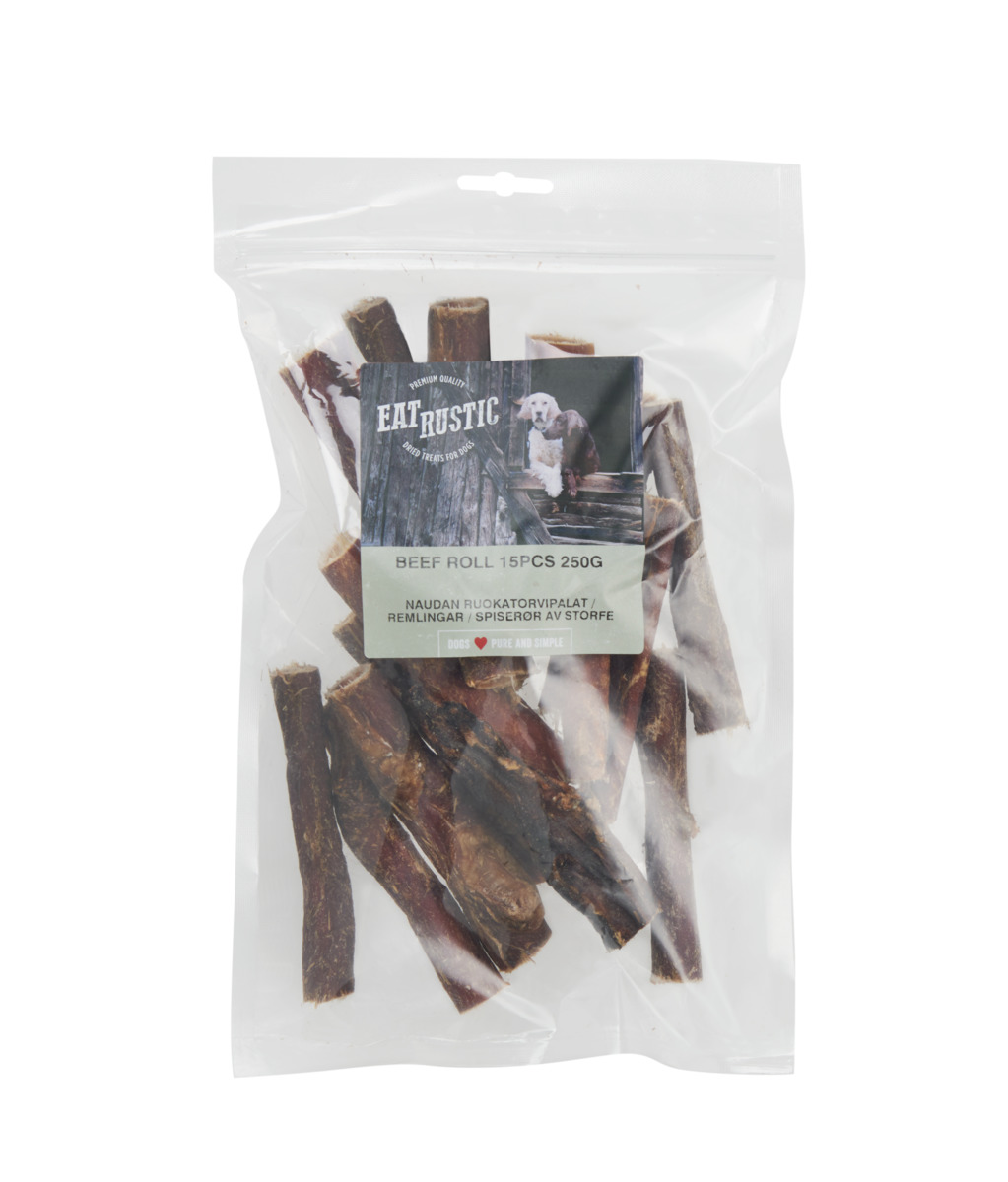 Eat Rustic natūralus skanėstas šunims – jautienos lazdelės, 250g -  1