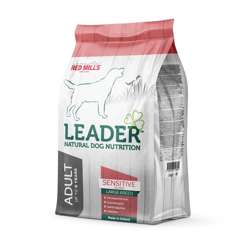 Leader Sensitive Large sausas maistas šunims su lašiša, 12 kg -  1